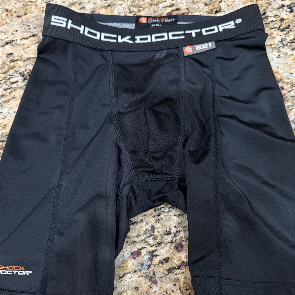 Shock Doctor Kids Black Boxer Briefs